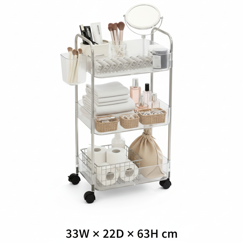 ClearMove 3-Tier Storage Cart