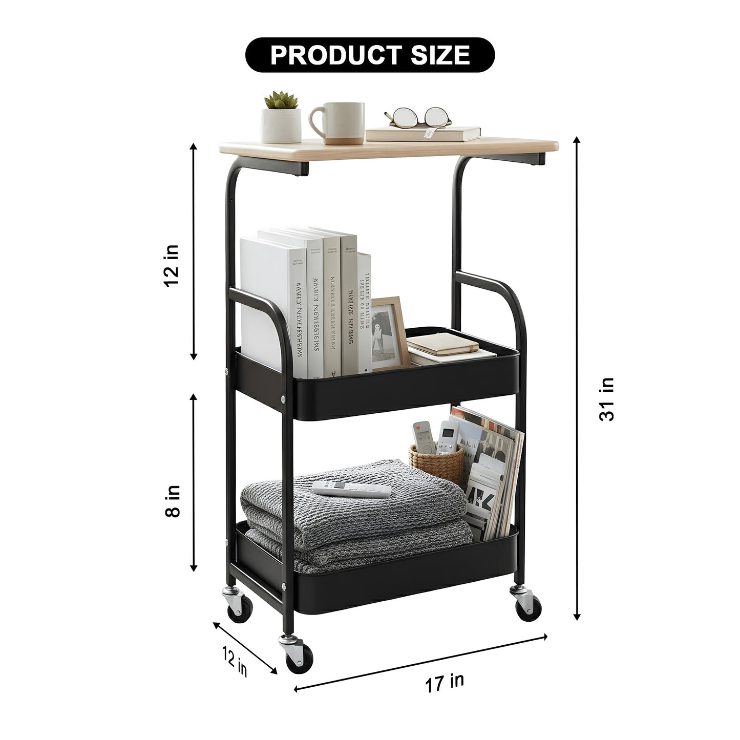 Serve & Store Rolling Cart