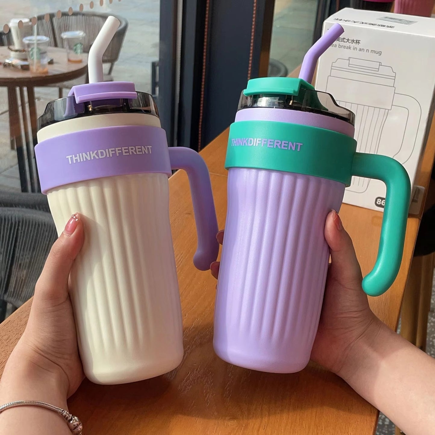 860ML Stainless Steel Thermo Bottle Large Capacity Coffee Cup