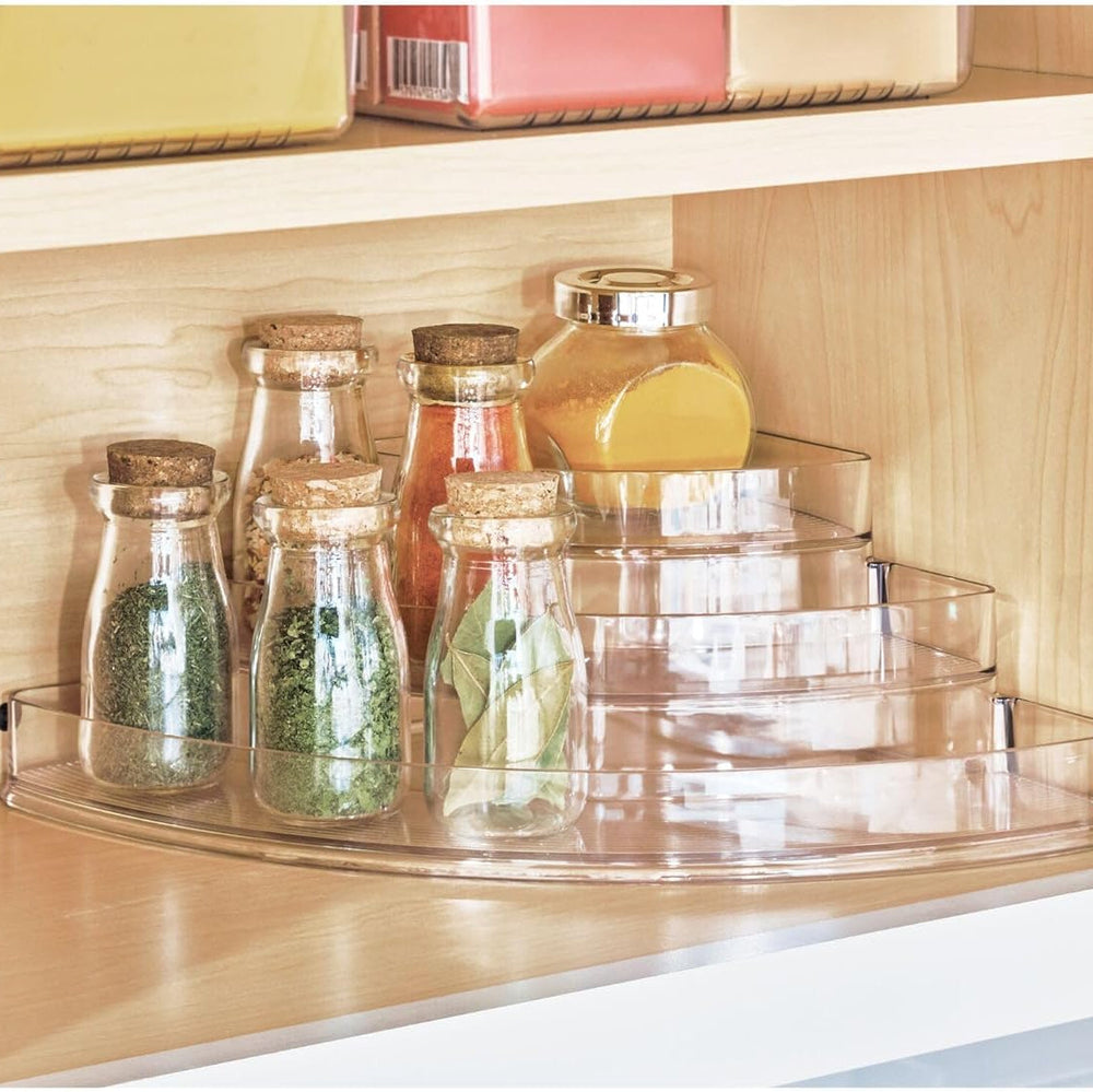 Crystal 3-Tier Multi-Purpose Acrylic Corner Tray