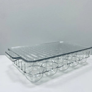 SmartNest Transparent 15-Grid Egg Tray with Lid