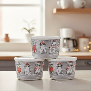 Mini Printed Glass Storage Bowl 190ml (2068) by Limon