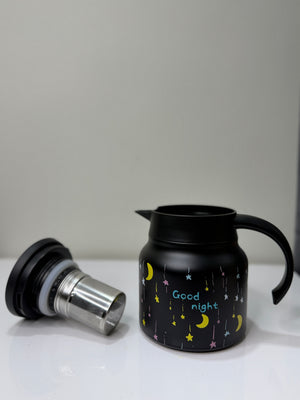 Stainless Steel Thermos water bottle with Detachable Tea Filter Leak-Proof Milk Coffee Insulation Teapot Thermos Jugs