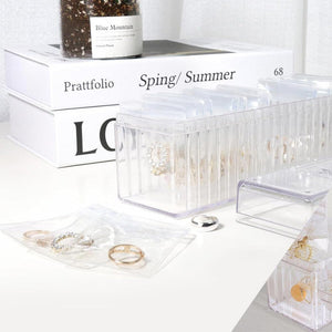 20-Grid Valuables Organizer with Detachable Pouches