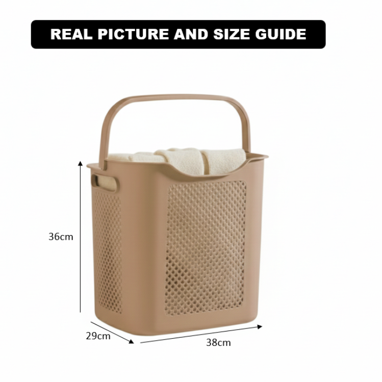 Carry & Store Knitted Design Laundry Basket (2495) by Limon