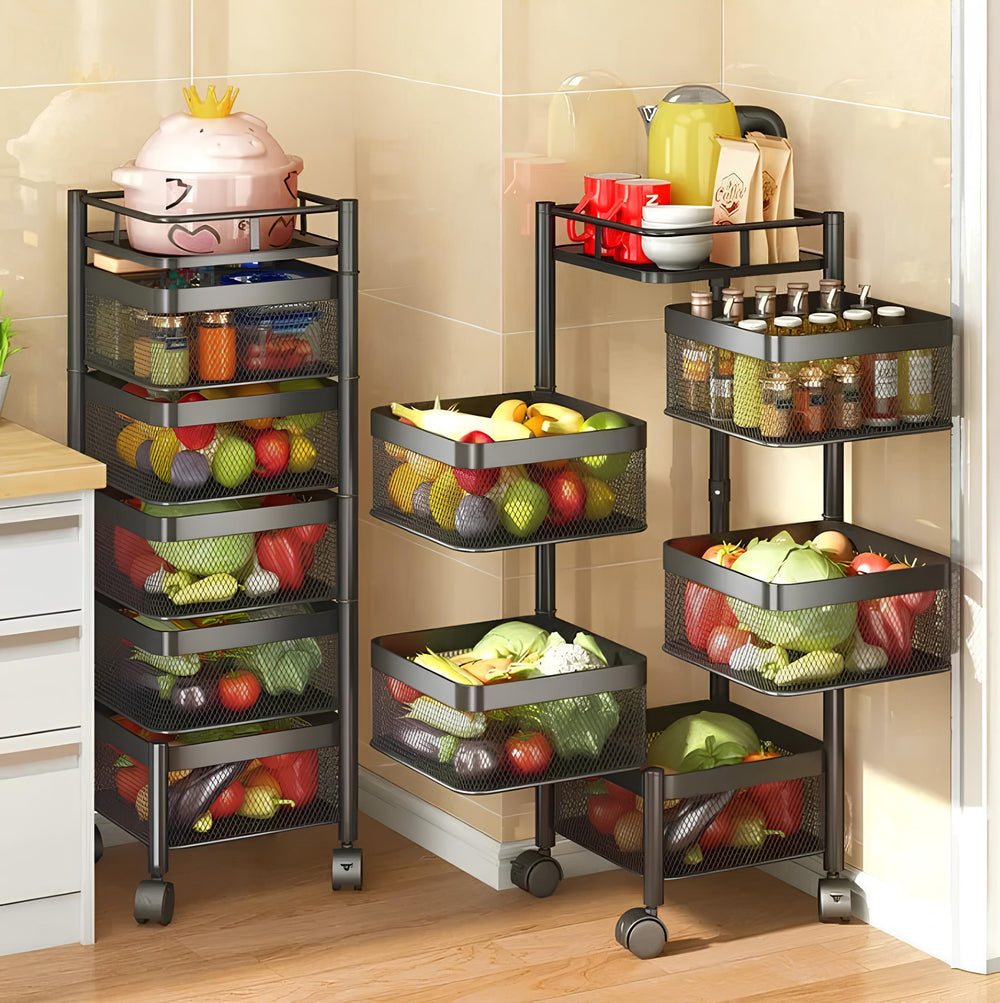 Premium Square Metal Trolley By MATRIX