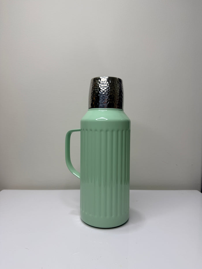 Retro Mechanical Temperature Display Teapot 316 Hammer Pattern Thermal Insulation Pot, Outdoor Camping Stuffy Teapot