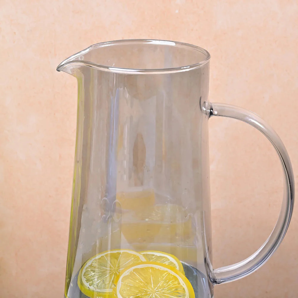 Echou 8-Pieces Pitcher & Glass Set with Bamboo Tray