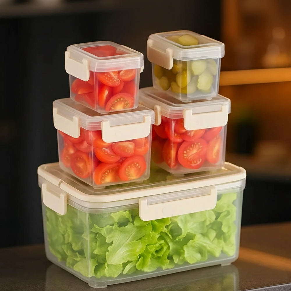 5-Piece MoistureGuard Food Organizer Set