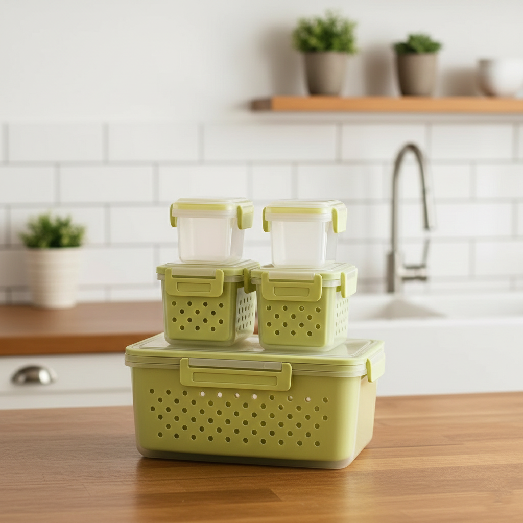 5-Piece MoistureGuard Food Organizer Set