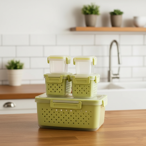 5-Piece MoistureGuard Food Organizer Set
