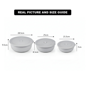3-Pcs Food Storage Containers with Vented Lid (2425) by Limon