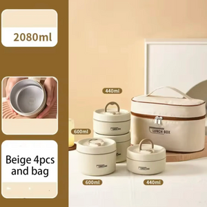 Steel Meal Box Set with Thermal Insulated Carry Bag