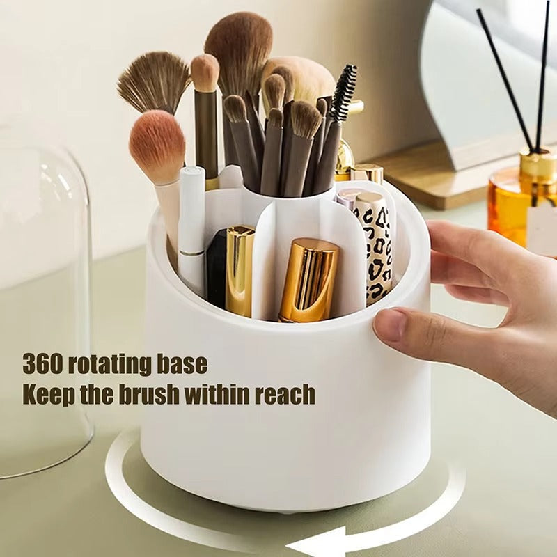 Multi Compartment  Rotating Brush Holder