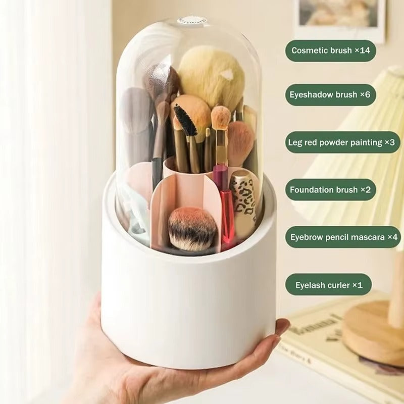 Multi Compartment  Rotating Brush Holder