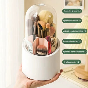 Multi Compartment  Rotating Brush Holder