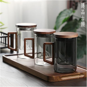 Glass Tea Cup with Infuser/Stainer and Lid