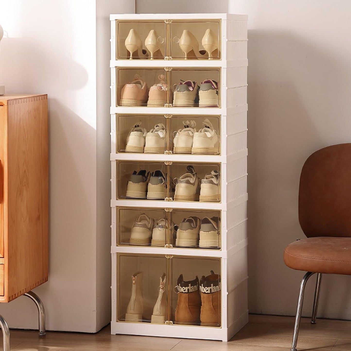 Collapsible 6-Layer Dust-proof Rack