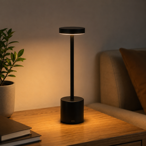 Long Neck Metal Touch Sense LED Lamp – Modern Minimalist Design, Rechargeable.