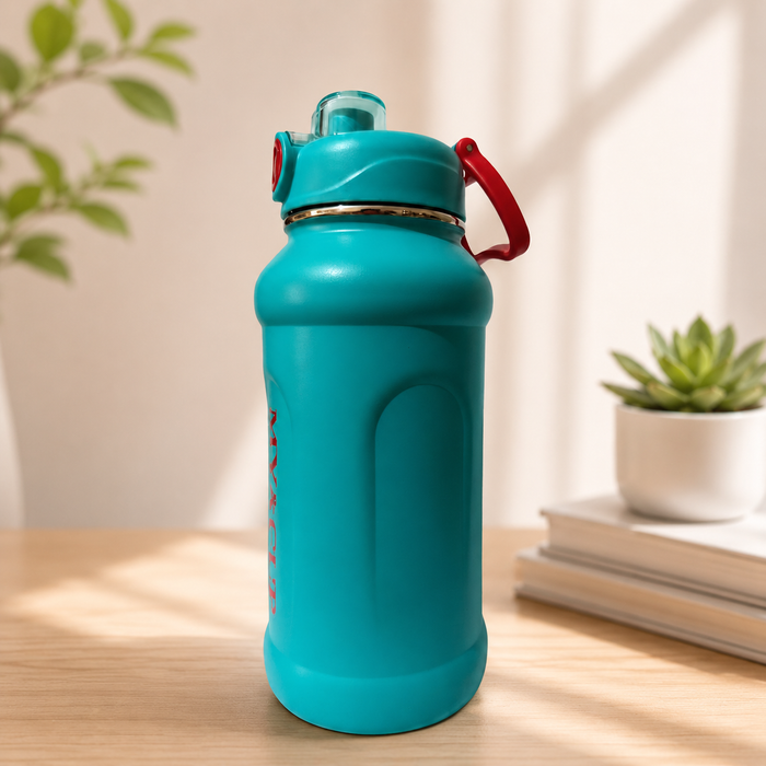 Insulated Water Bottle With Handle, Best For Gym/Camping/Hiking.