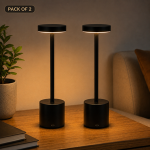 Long Neck Metal Touch Sense LED Lamp – Modern Minimalist Design, Rechargeable.
