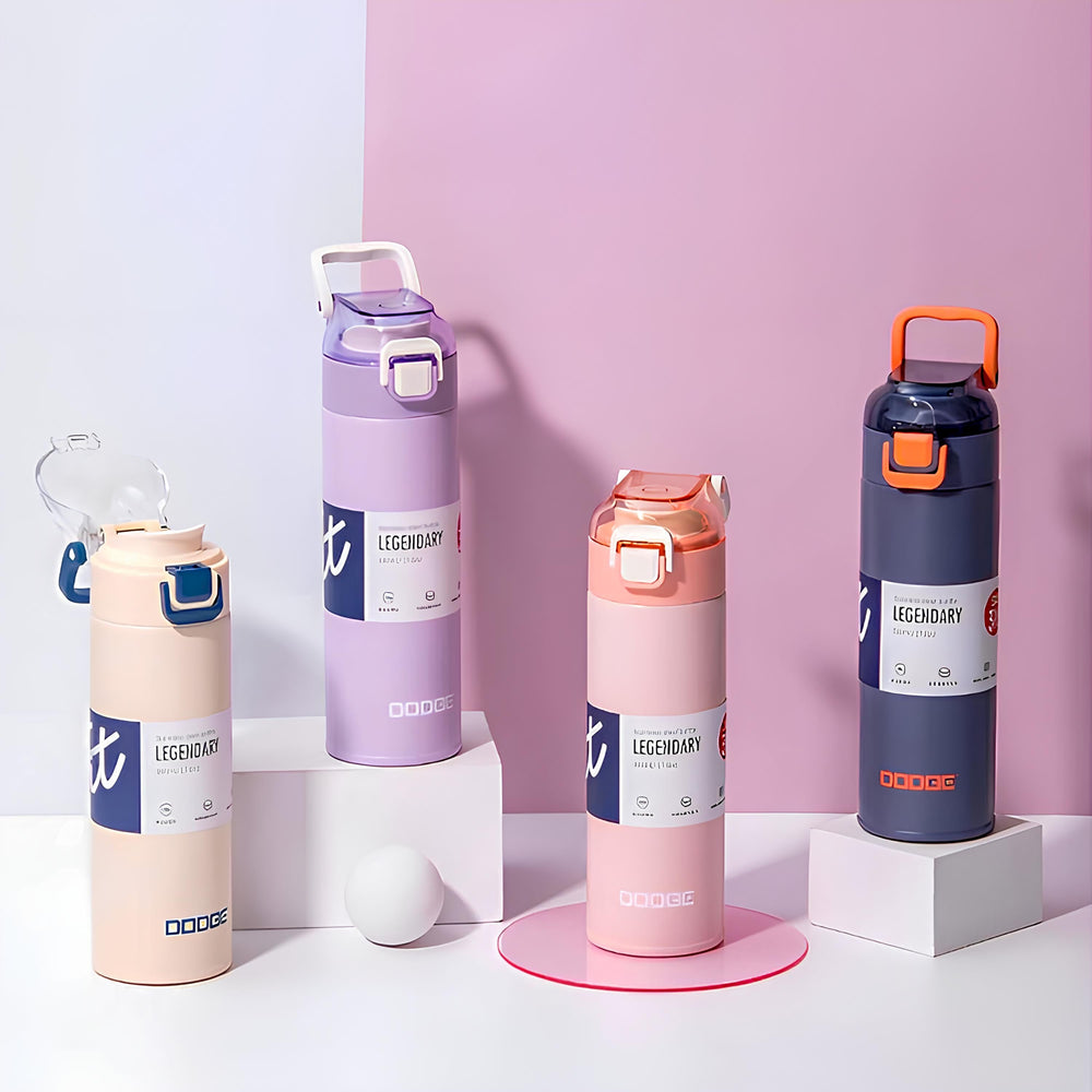 DODGE - Slim Insulated Stainless Steel Anti-Spill Bottle (500ml) (DB-22655)
