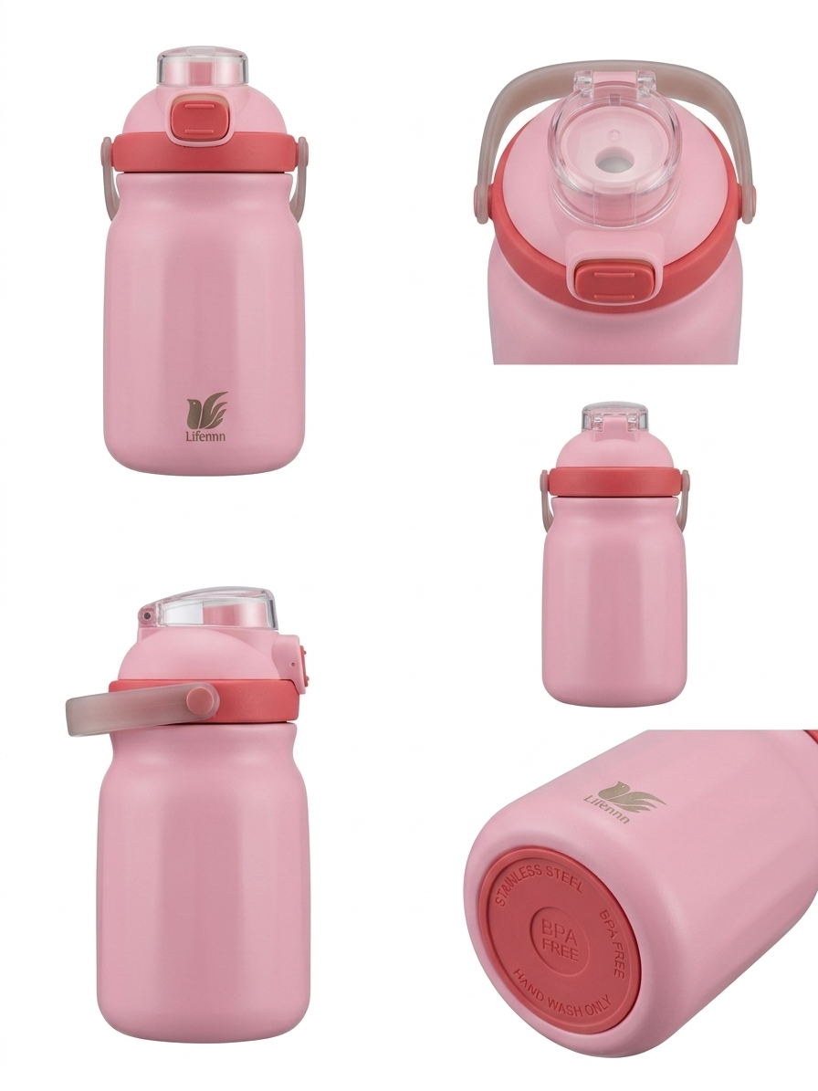 Lifennn 12oz Insulated Kids' Adventure Bottle