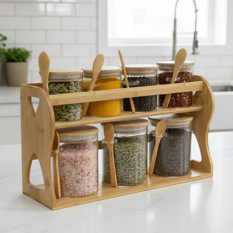Meadow-Grain 2-Tier Condiment Hub (1138)