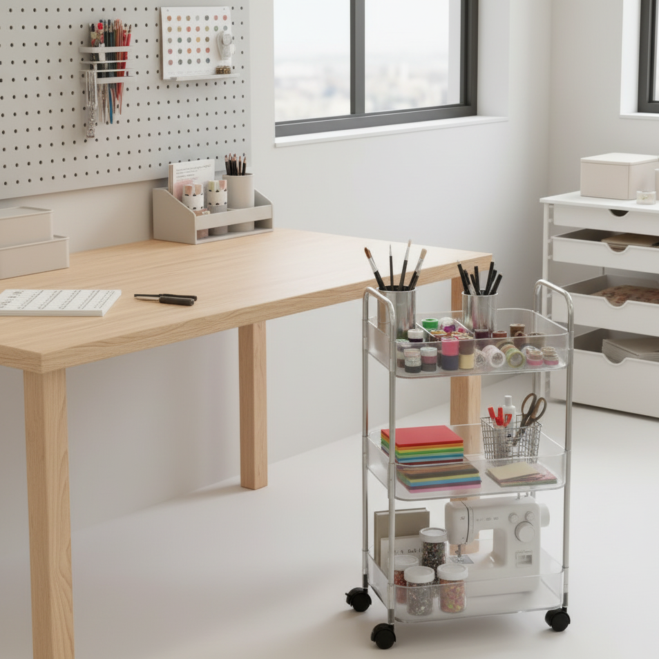 ClearMove 3-Tier Storage Cart