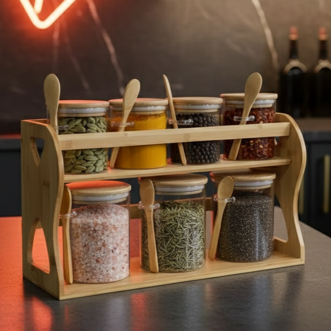 Meadow-Grain 2-Tier Condiment Hub (1138)