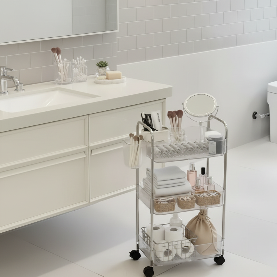 ClearMove 3-Tier Storage Cart