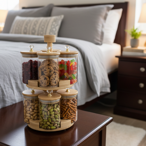 360° Rotating 2-Tier BambooLuxe Spice Tower (1108)