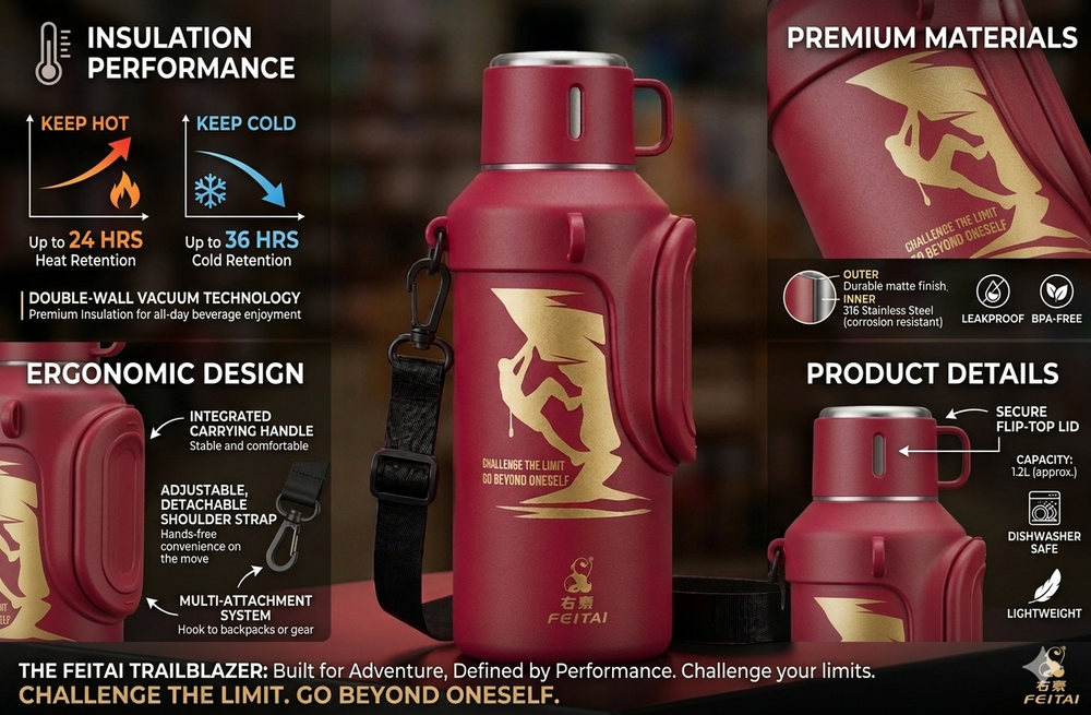 Feitai Rugged Adventure Insulated Flask.