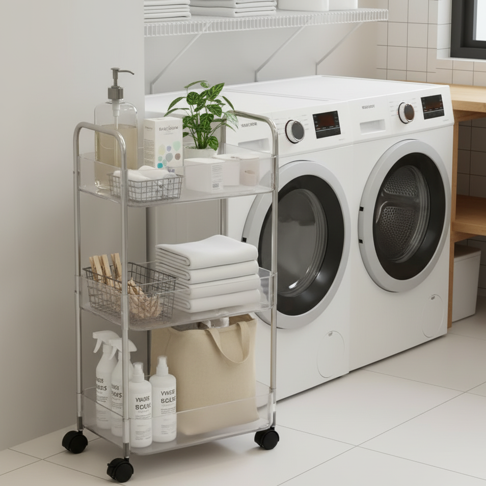 ClearMove 3-Tier Storage Cart
