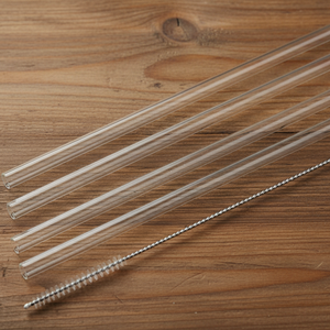 SipEase Reusable Straws (Pack of 6) with Cleaning Brush