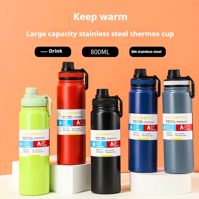 Sport Vacuum Flask Stainless Steel Thermal Water Bottle