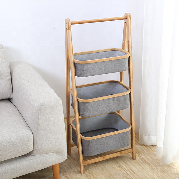 BambooFlex Triple Basket Rack