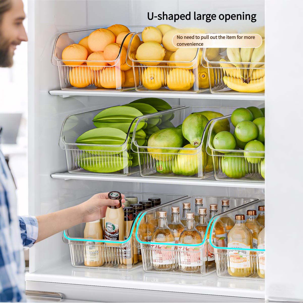 CrystalKeep Fridge & Pantry Organizer - Smart