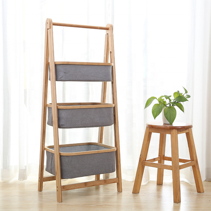 BambooFlex Triple Basket Rack