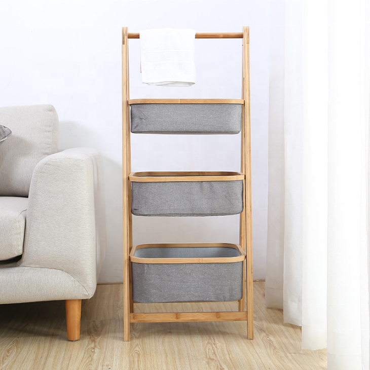 BambooFlex Triple Basket Rack