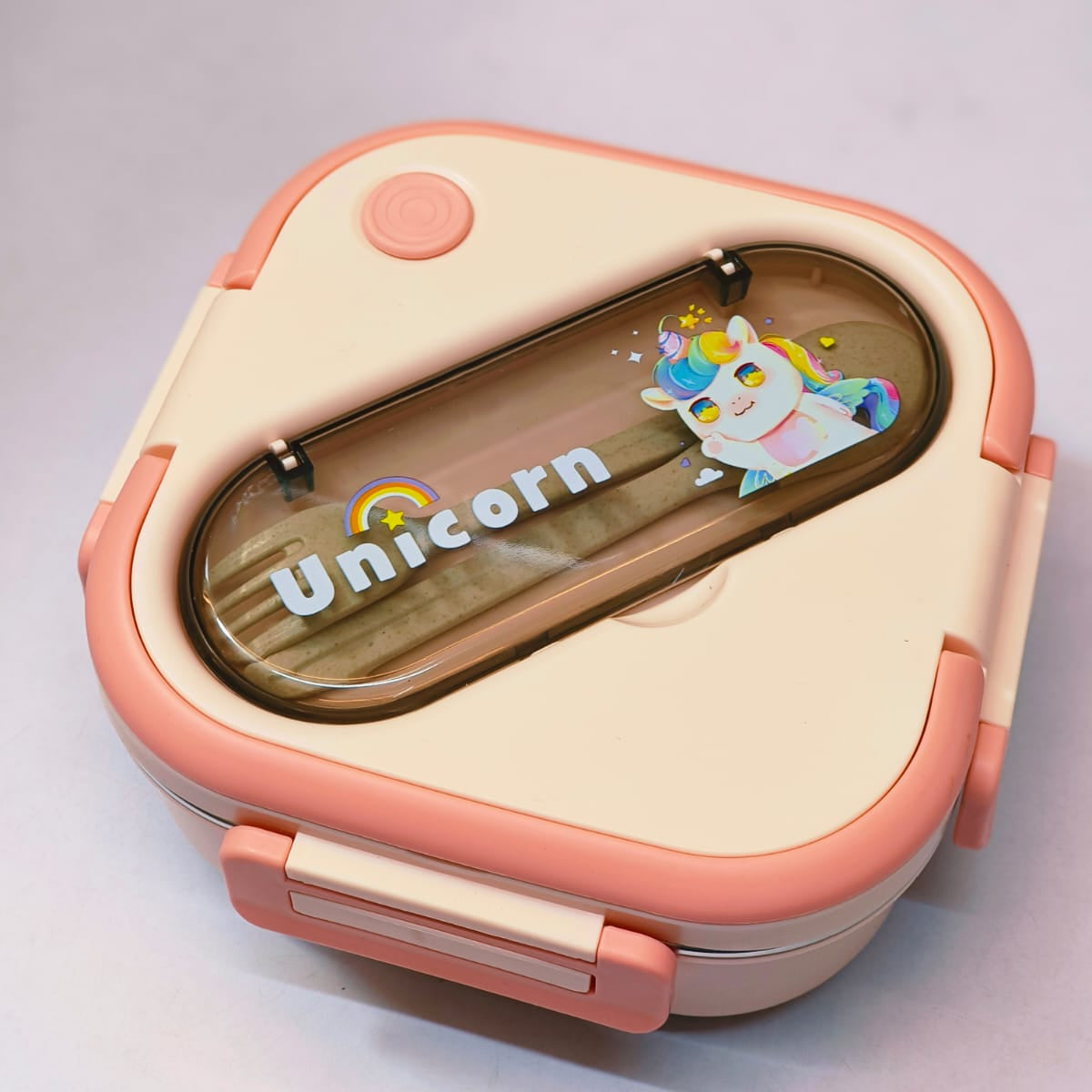 SnackPals Lunch Keeper - Kids Lunch Box with Reusable Spoon & Fork