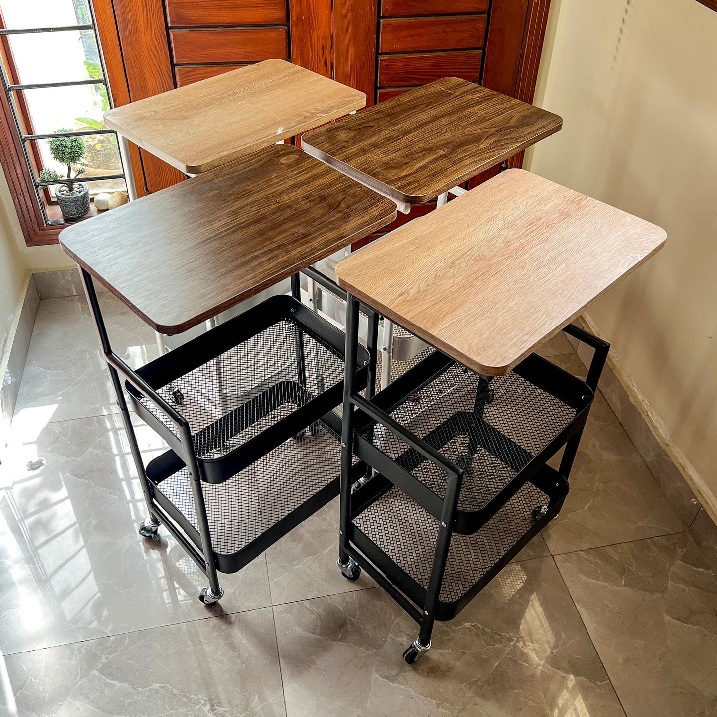 Serve & Store Rolling Cart