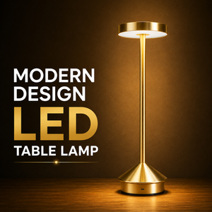 Nimbus Longneck Minimal Design LED Touch Table Lamp – Rechargeable Ambient Light