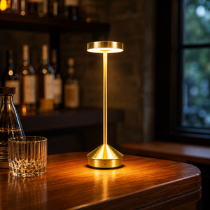 Nimbus Longneck Minimal Design LED Touch Table Lamp – Rechargeable Ambient Light