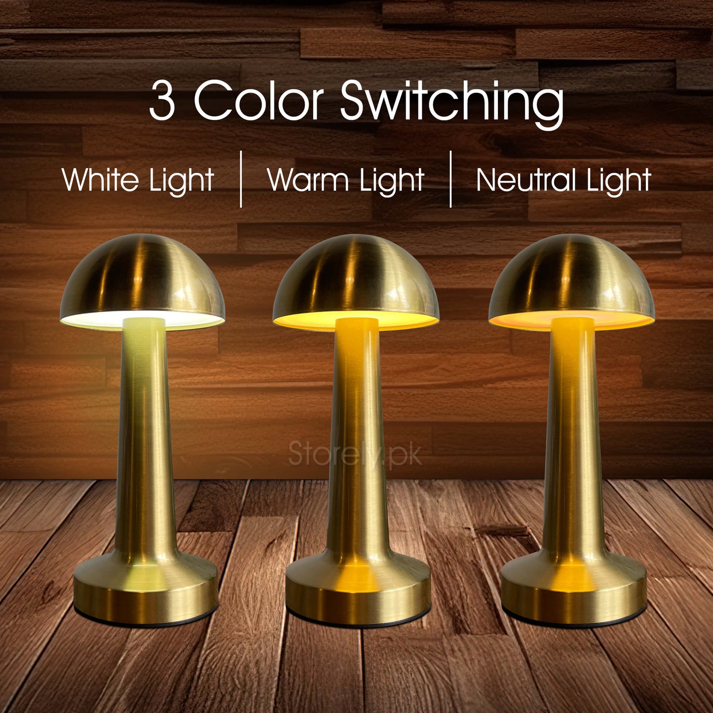 Metal Lamps Collection - Vintage & Retro Style Rechargeable LED Touch Lamps for Modern Spaces and Restaurants