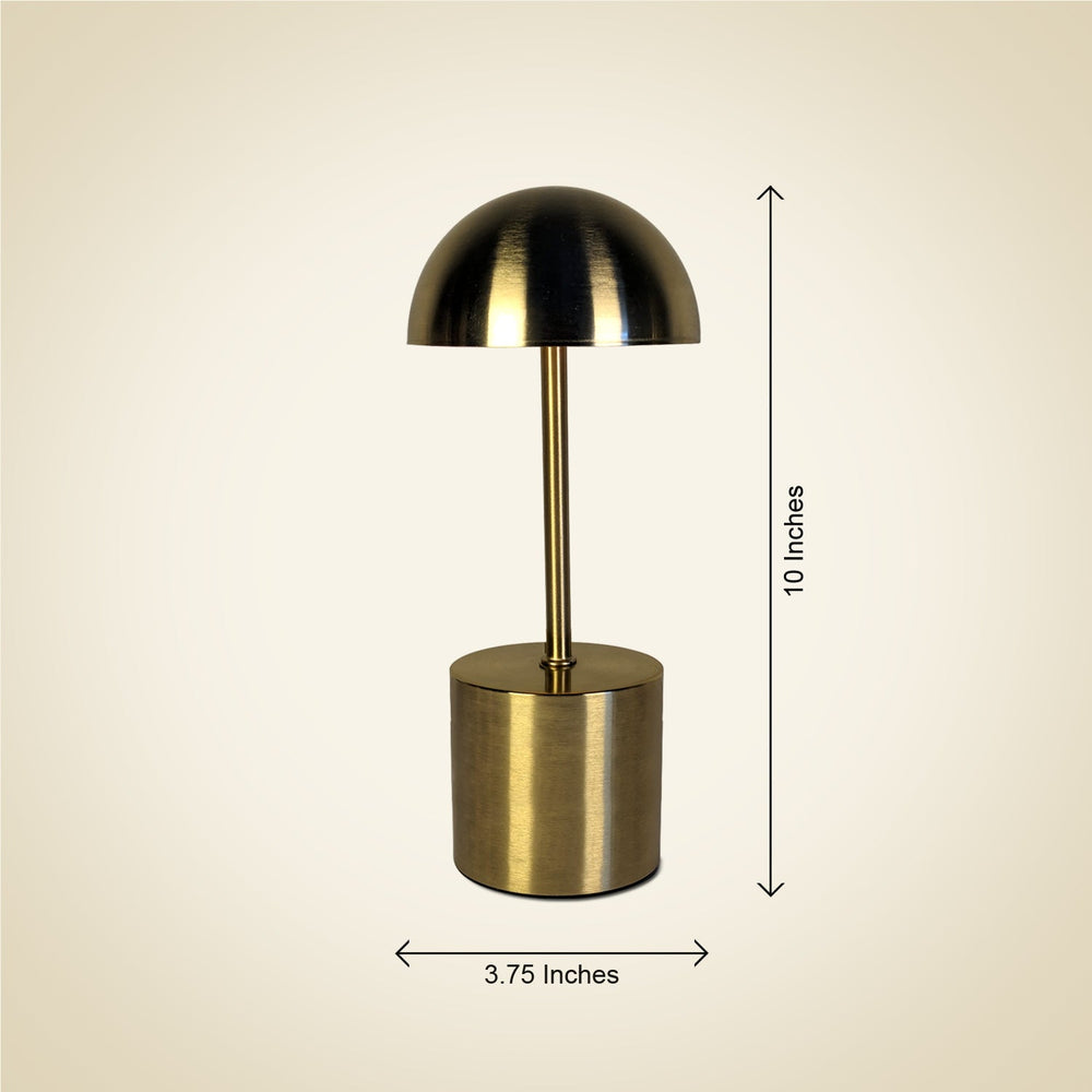 Retro-Style Metal Touch Lamp - USB Rechargeable Cordless - Perfect for Restaurants, Office and Home Decor