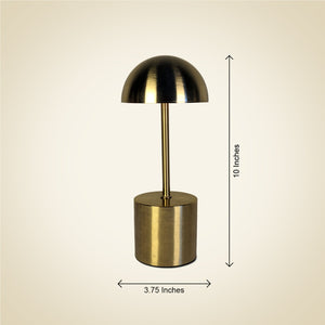 Retro-Style Metal Touch Lamp - USB Rechargeable Cordless - Perfect for Restaurants, Office and Home Decor