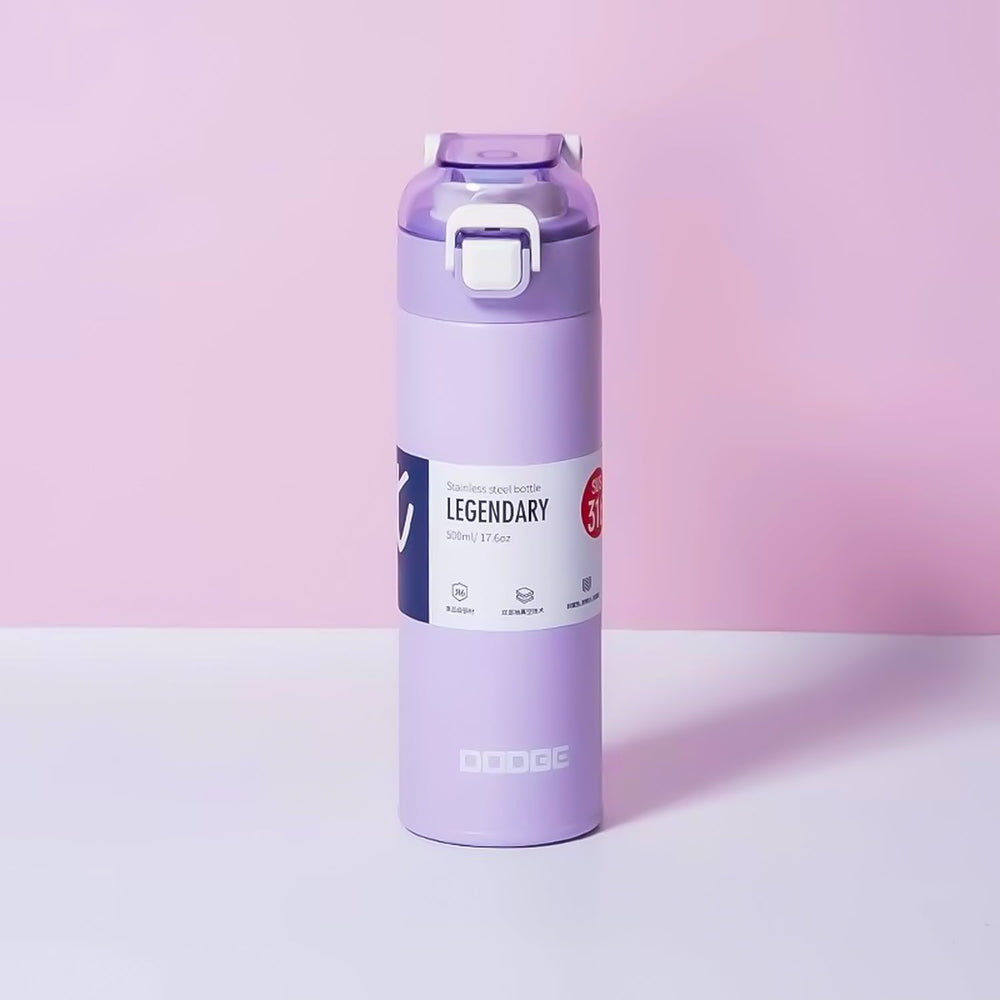 DODGE - Slim Insulated Stainless Steel Anti-Spill Bottle (500ml) (DB-22655)