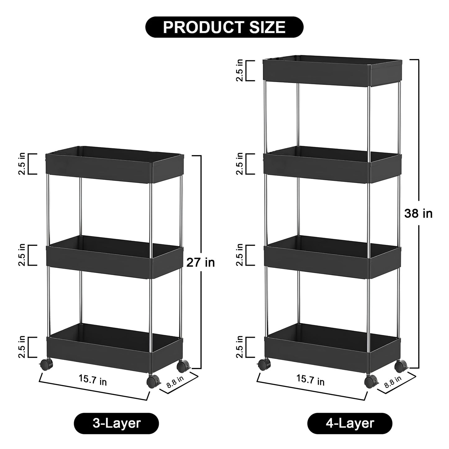 Multi - Layer Smart Trolley - By Matrix