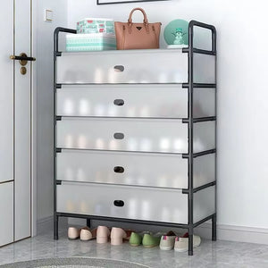 Dustproof multi layer shoe rack
